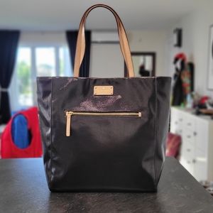 Kate Spade New York Black Patent Leather Shopper Tote